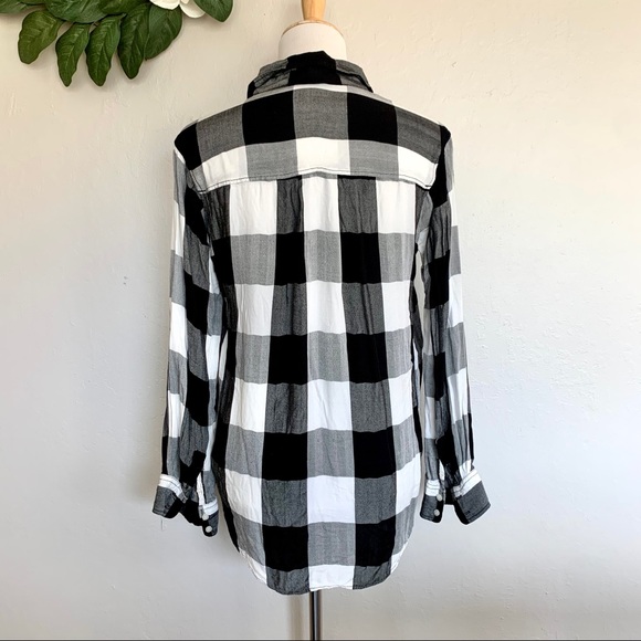Stylus Kid’s Black Gingham Button Down Shirt XL - Picture 4 of 10